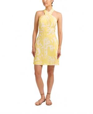 NEW CARTOLINA NANTUCKET moran mini dress in banana